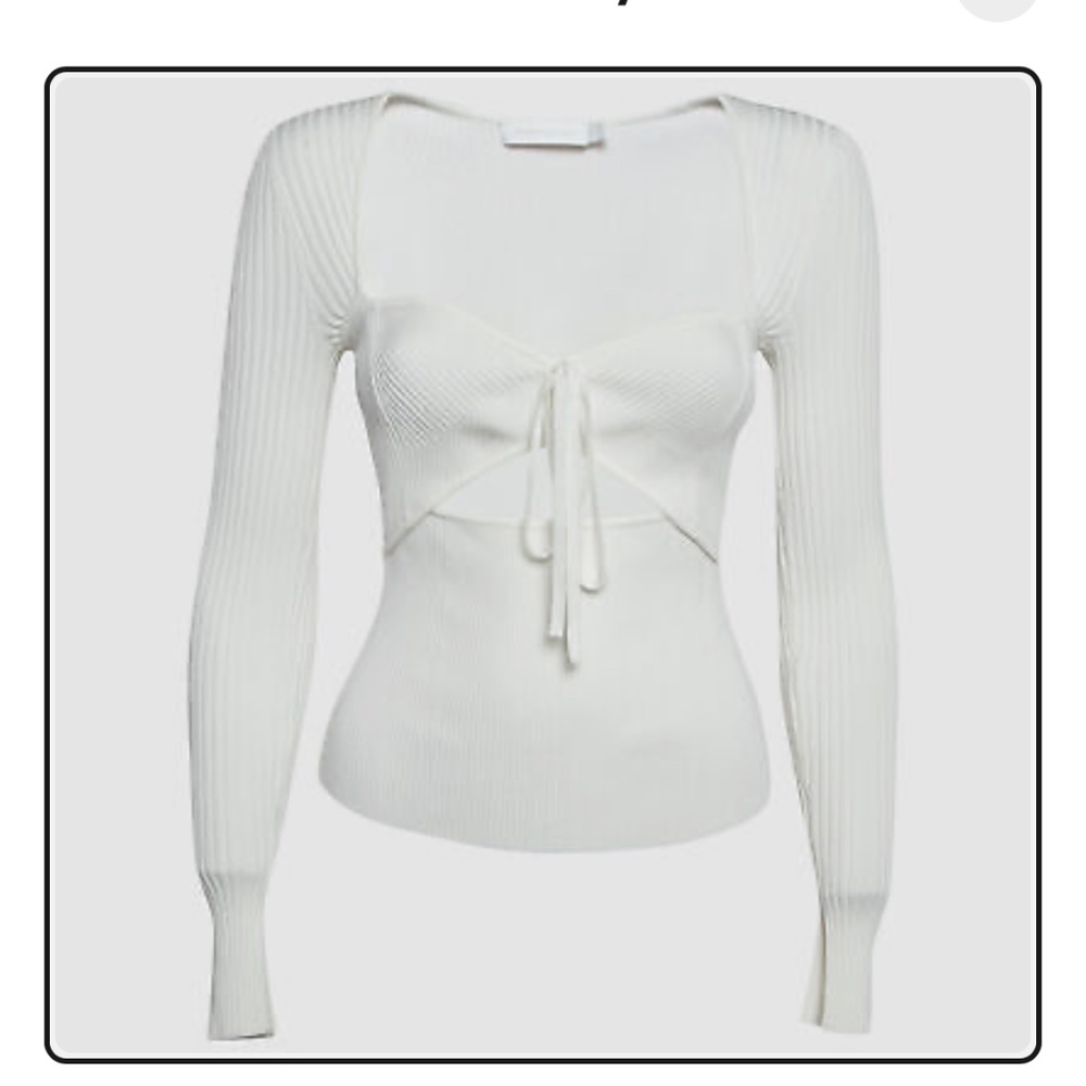 Jonathan simkhai alexia top size medium white